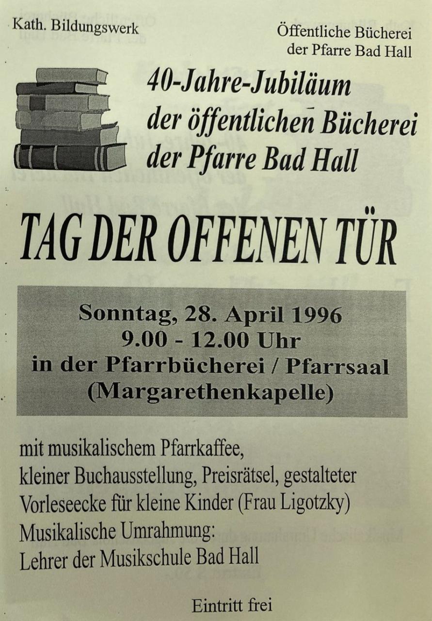 Tag der offenen Tür_40-Jahr-Feier 1996
