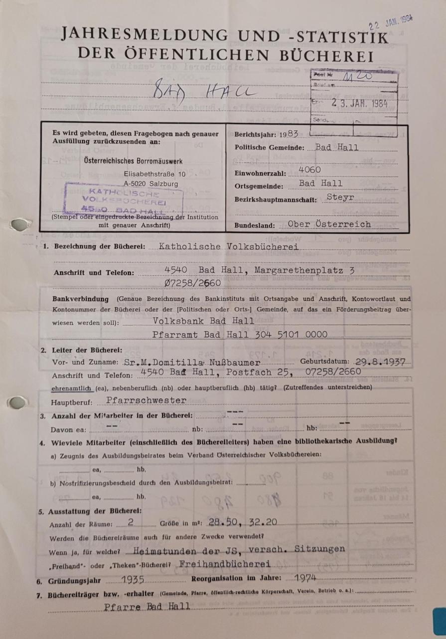 Jahresmeldung BBH 1983_1