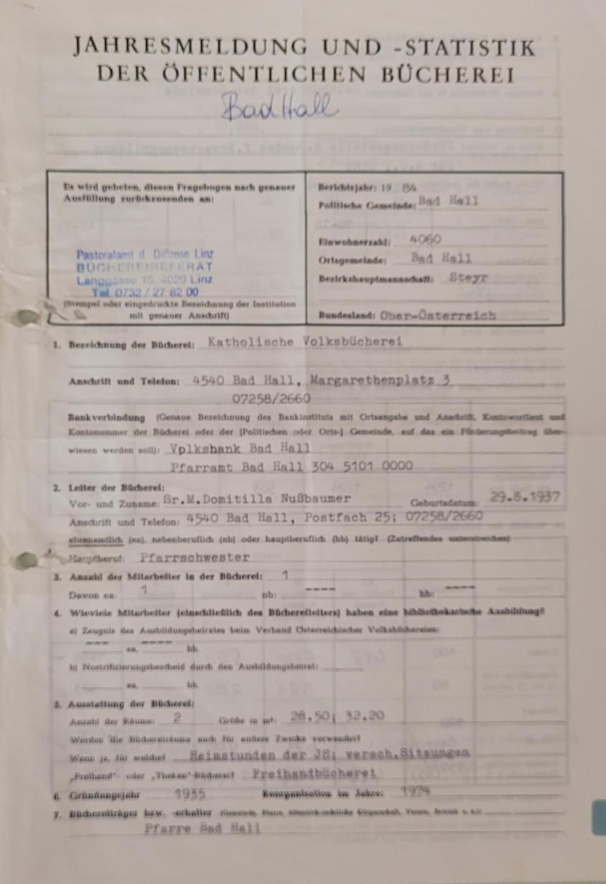 Jahresmeldung BBH 1984_1