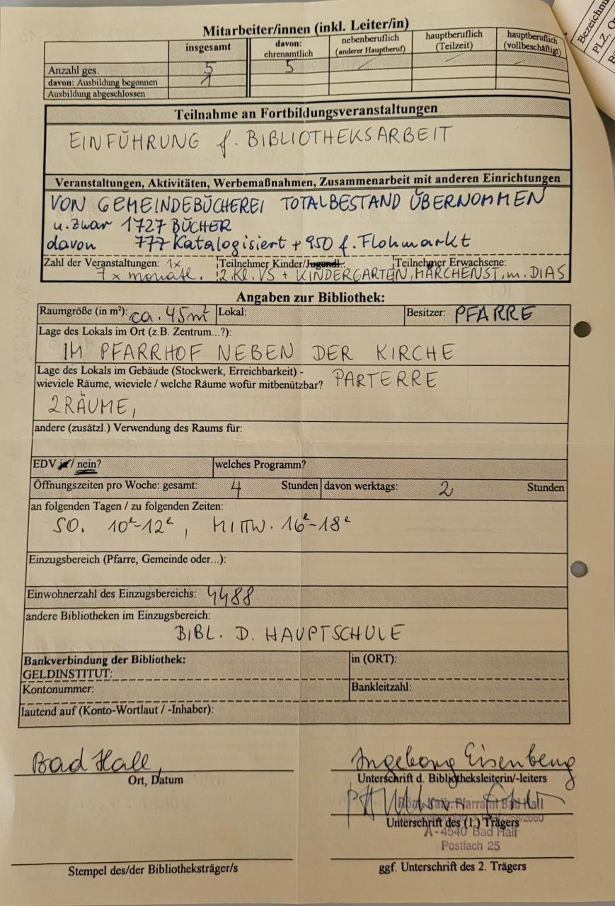 Jahresmeldung BBH 1995_1_2