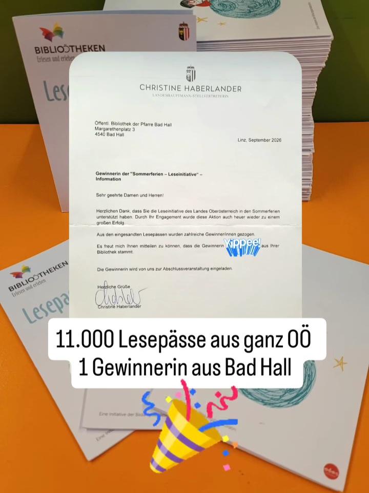 Lesepass Gewinnerin