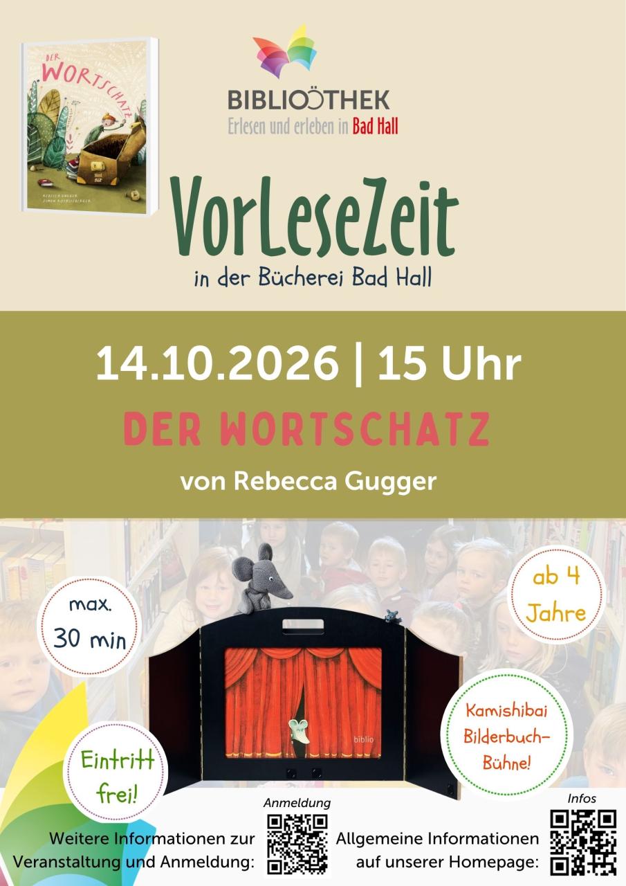 Plakat Vorlesezeit