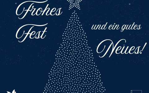 Tannenbaum mit Weihnachtsgrüßen